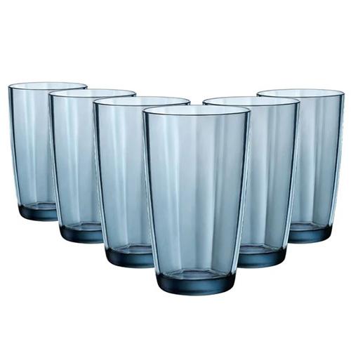 LSA Skleničky Bormioli Rocco PUR COOLER OCEAN BLUE 6 x 470 ml