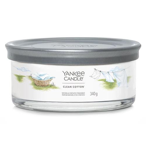 Levně Yankee Candle Signature tumbler CLEAN COTTON 340 g
