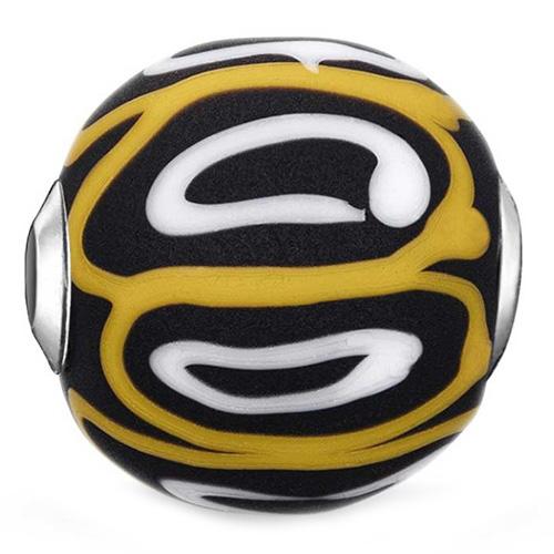Thomas Sabo Korálek Skleněný barevný K0254 017 4 Karma Beads glass black/w