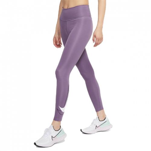Nike Dri-FIT Swoosh Run běžecké legíny fialové