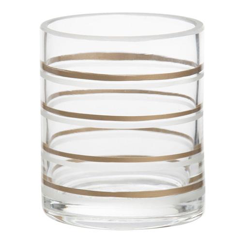 Svícen skleněný Yankee Candle Copper Elegance 3, průměr 7 cm