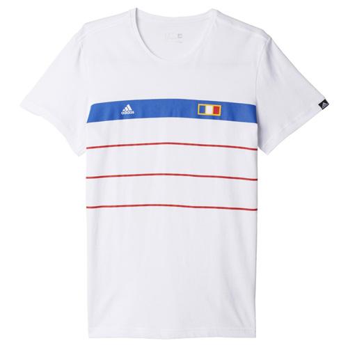 adidas pánské tričko France History pánské volnočasové triko France History s krátkým rukávem