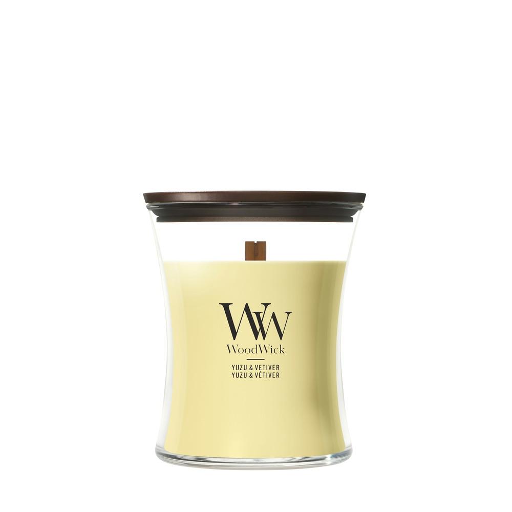 Svíčka WoodWick střední, Yuzu & Vetiver
