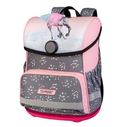 Target aktovka Kůň šedo/řůžová