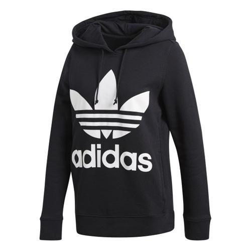 Dámská mikina Adidas Originals Trefoil - Dámská volnočasová mikina Originals Trefoil s kapucí od značky Adidas, černé provedení. - 2359856