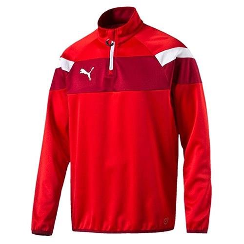 Puma mikina Spirit II 1/4 Zip Training Top Červená