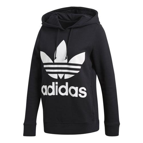 Dámská mikina Adidas Originals Trefoil - Dámská volnočasová mikina Originals Trefoil s kapucí od značky Adidas, černé provedení. - 2294035