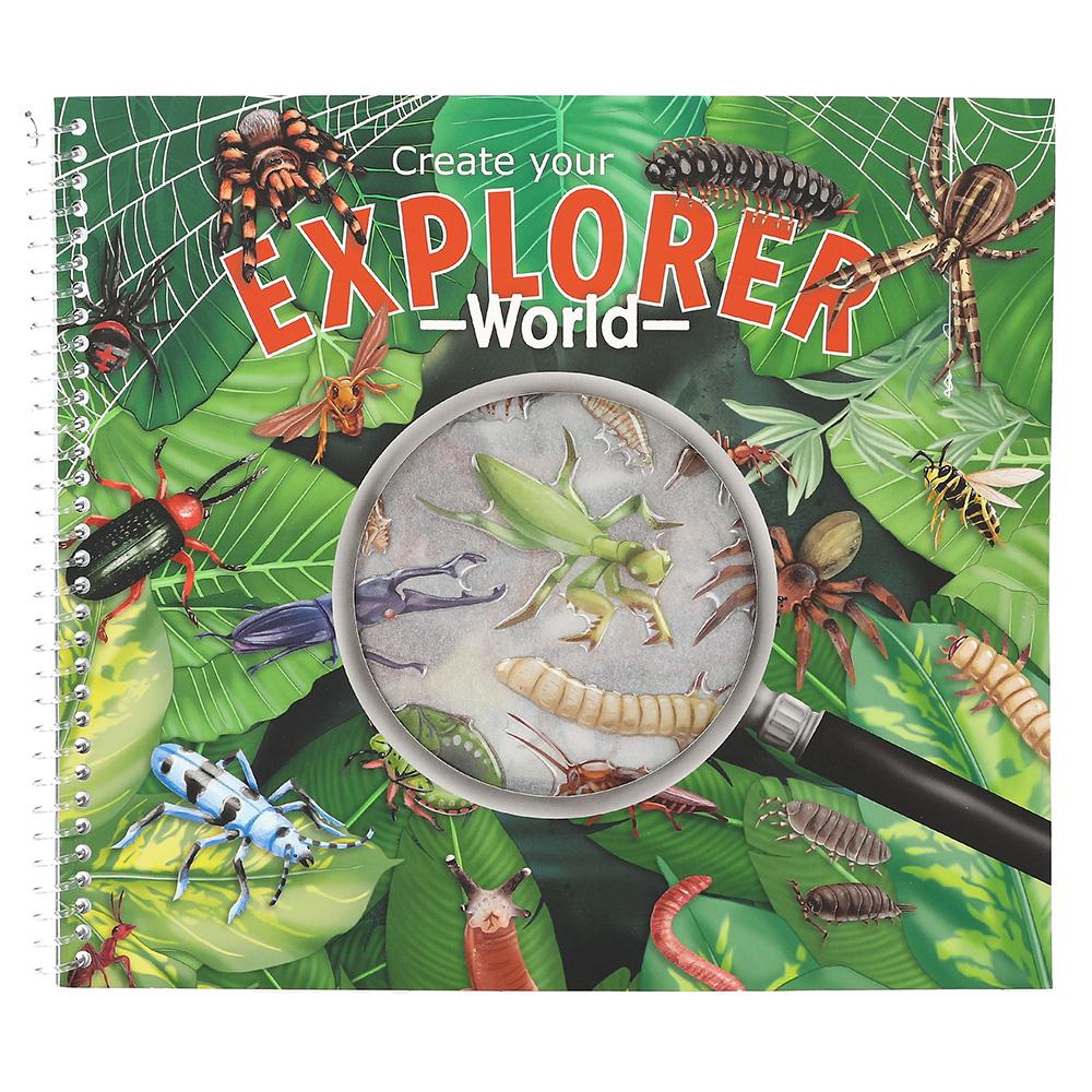 Levně Kreativní sešit se samolepkami – svět hmyzu Explorer World