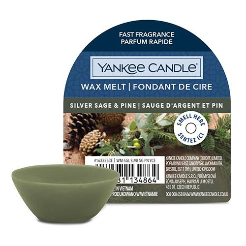 Yankee Candle Wax Melt Single Silver Sage & Pine Vonný vosk 22 g