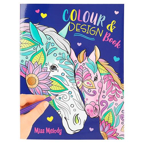 Miss Melody Omalovánka Color & Design book