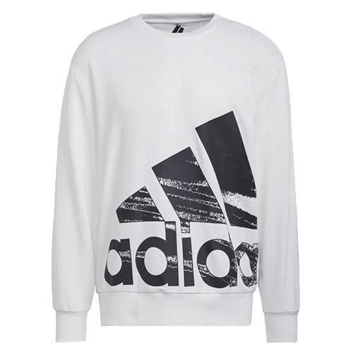 adidas Essentials Brandlove French Terry mikina bílá