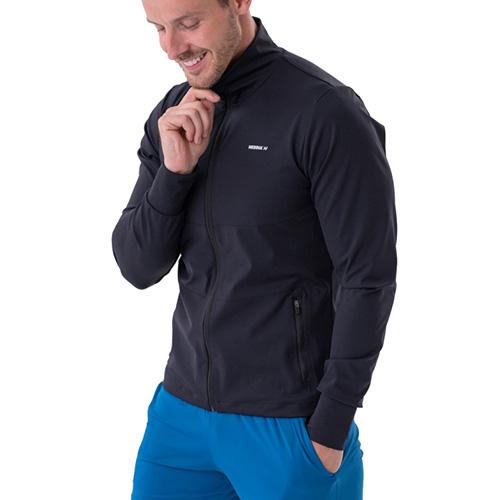 Nebbia bunda na zip s bočními kapsami Control 332 černá