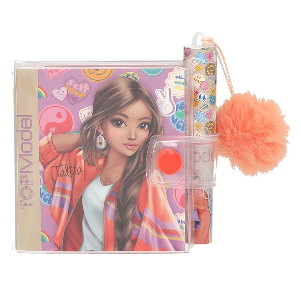 Mini bloček s kuličkovým perem Top Model Girl Power - 3505949