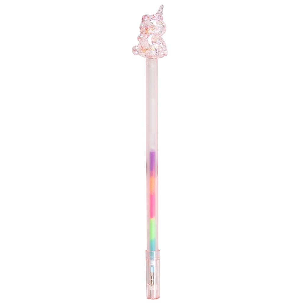 Gelové pero s vícebarevnou náplní Ylvi Icy Unicorn, pink