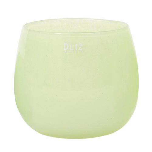 Skleněný květináč DutZ Pot, výška 6 cm, průměr 8 cm, barva světle zelená