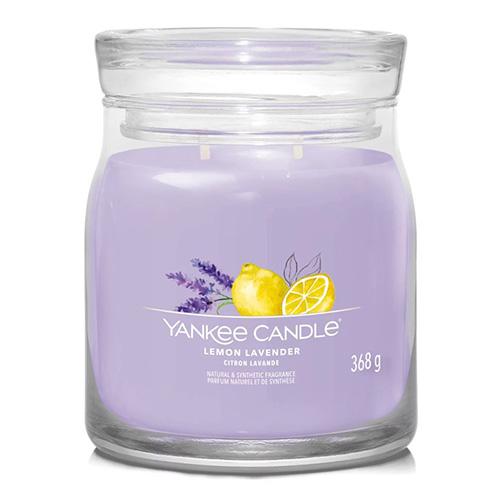 Levně YANKEE CANDLE Lemon Lavender svíčka 368g / 2 knoty (Signature střední)