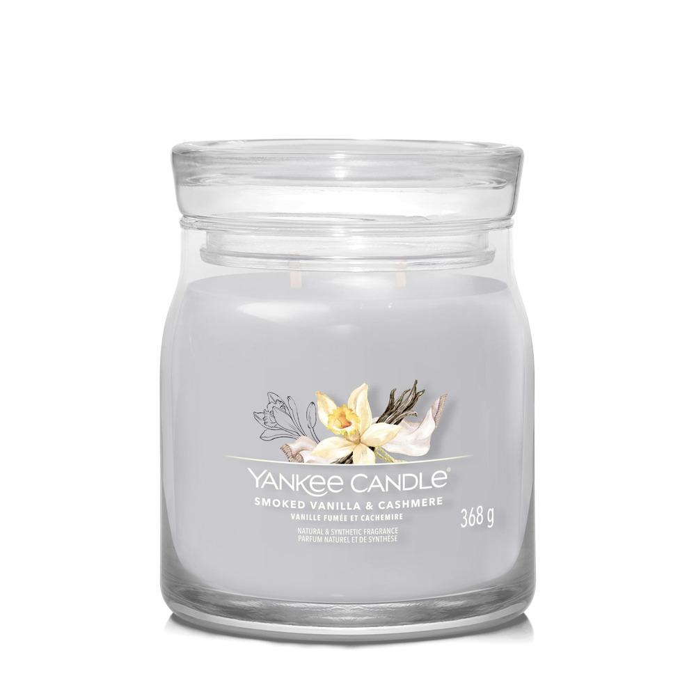 Svíčka Yankee Candle Signature střední, Smoked Vanilla & Cashmere