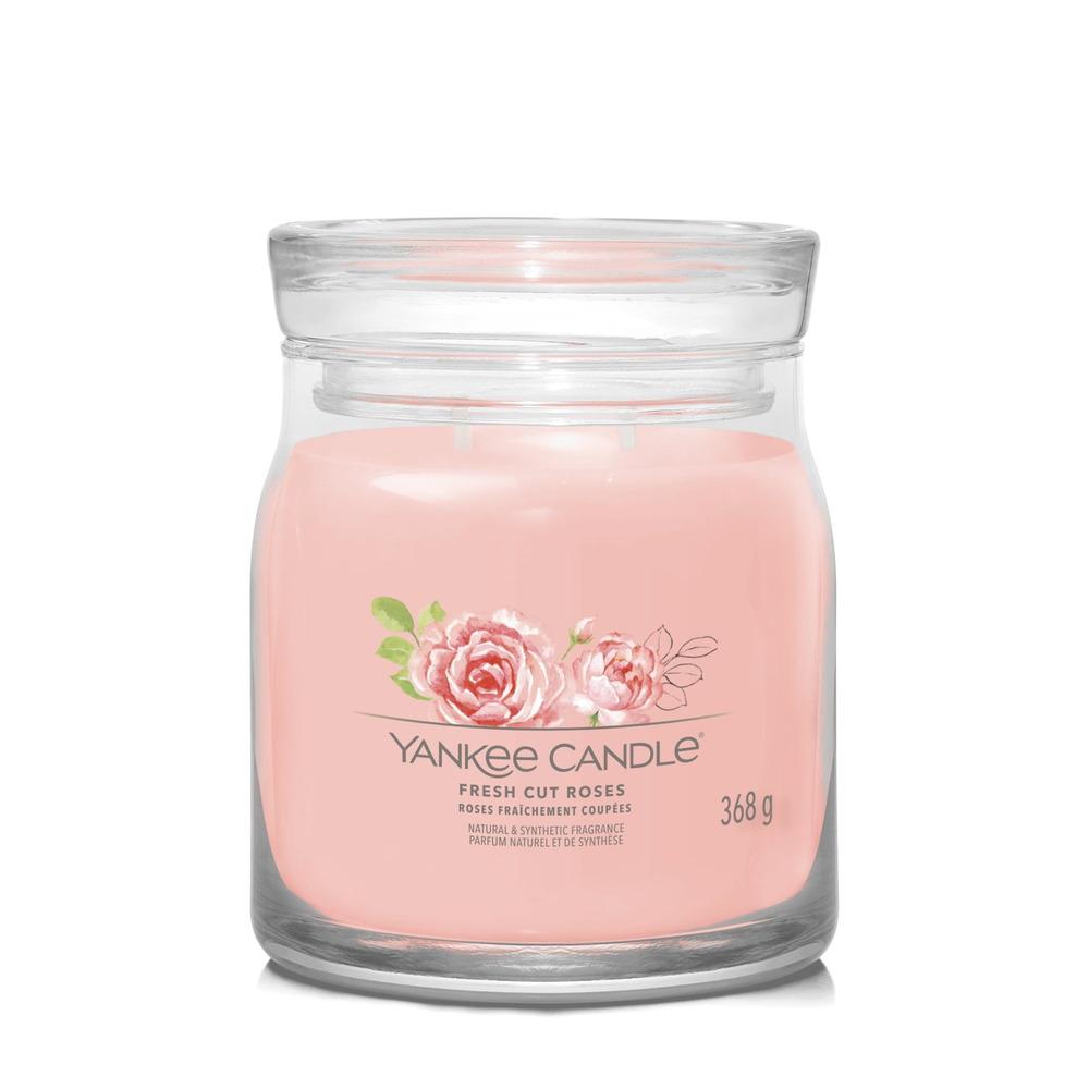 Svíčka Yankee Candle Signature střední, Fresh Cut Roses
