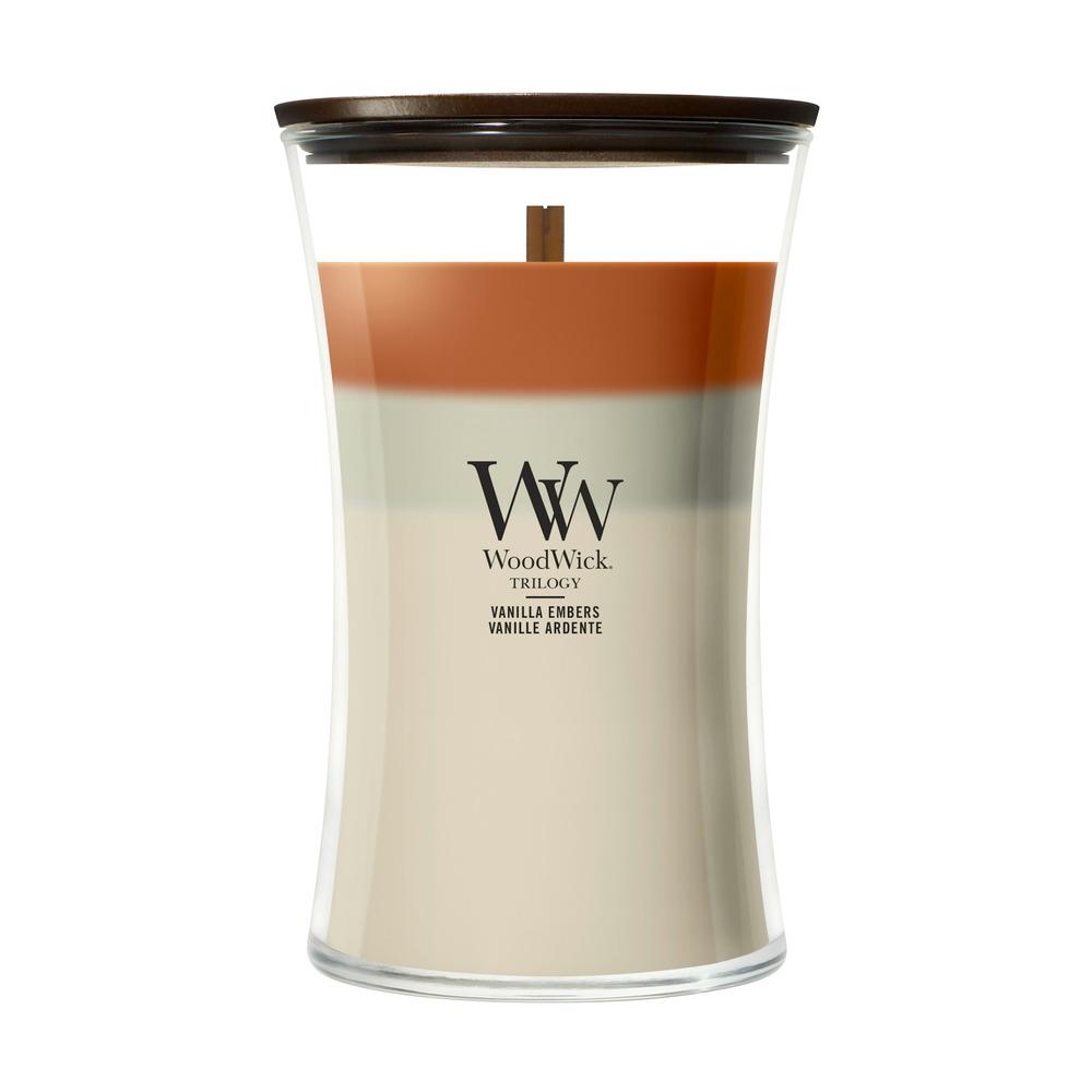 Svíčka WoodWick Trilogy velká, Vanilla Embers