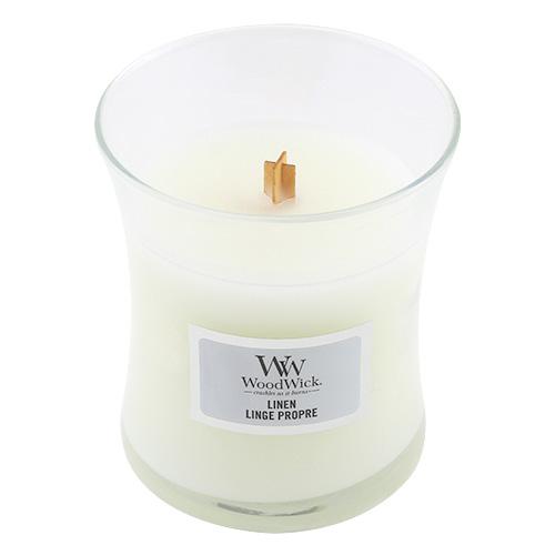 Levně WoodWick Linen 85 g