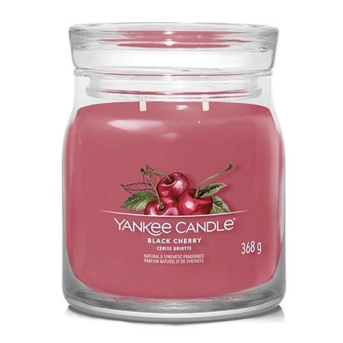 Levně YANKEE CANDLE Black Cherry svíčka 368g / 2 knoty (Signature střední)