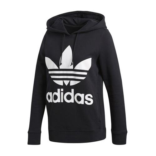 Dámská mikina Adidas Originals Trefoil - Dámská volnočasová mikina Originals Trefoil s kapucí od značky Adidas, černé provedení. - 2294036