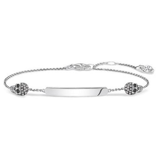 Thomas Sabo náramek Lebky D_LBA0004-356-21-L19v Love Bridge Sterling silver blackened white diamond