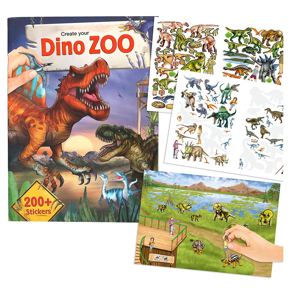 Create Your kreativní sešit se samolepkami 200 samolepek dino