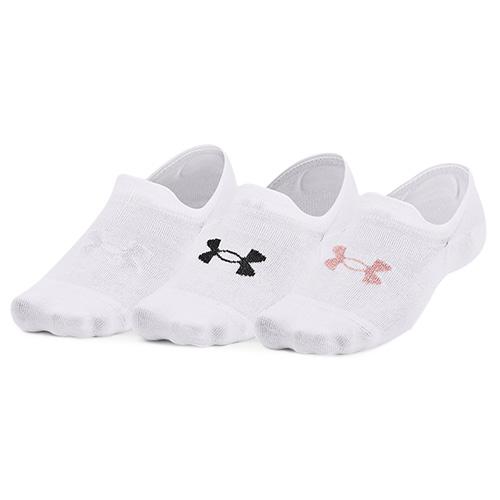 Under Armour UA Essential Ultra LowTab dámské extra nízké ponožky s bezešvou špičkou různá barevná provedení 3 páry v balení