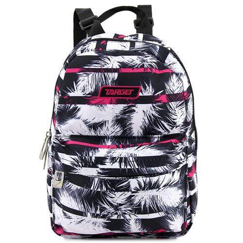 Target batoh Peříčka černo bílá