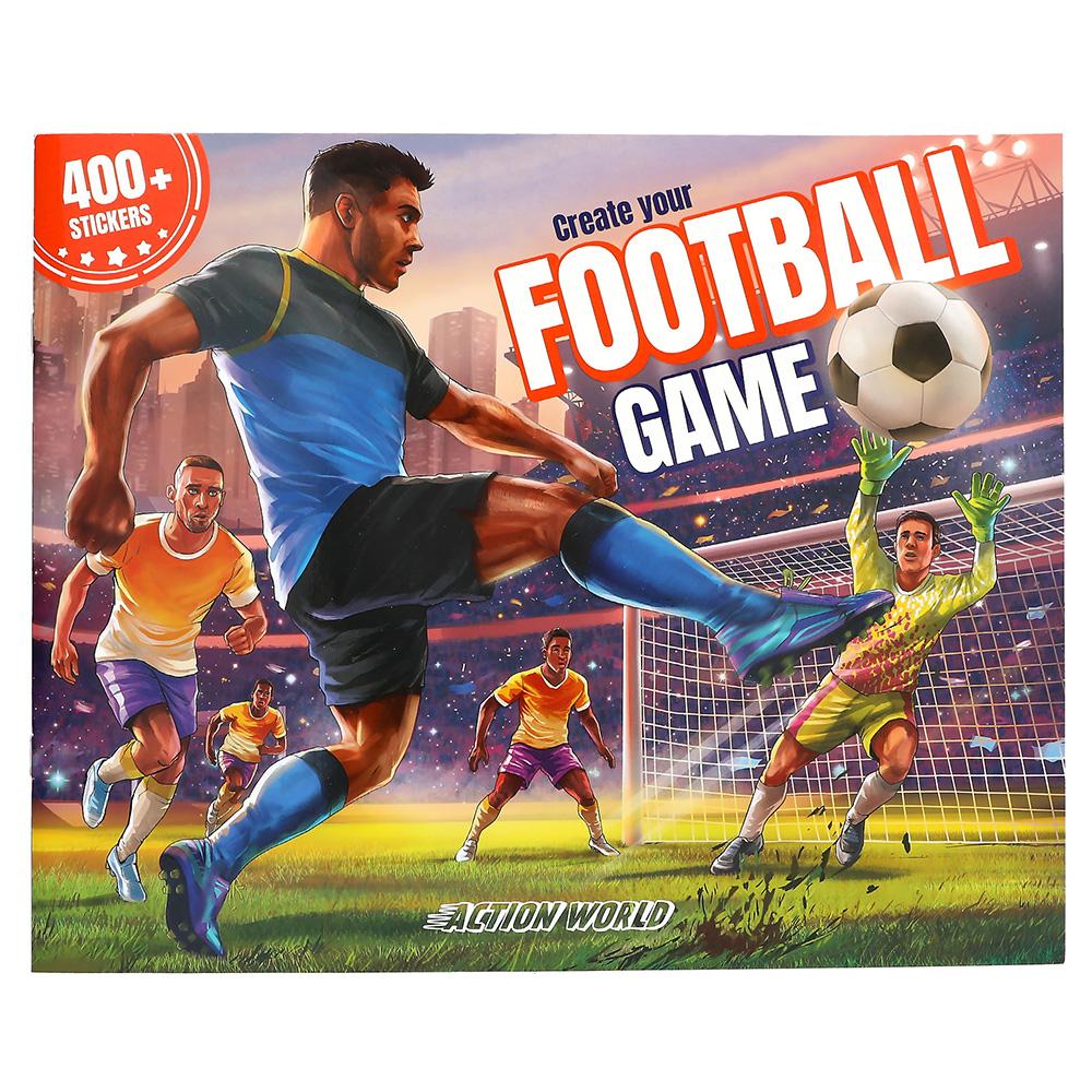 Levně Kreativní sešit se samolepkami fotbal