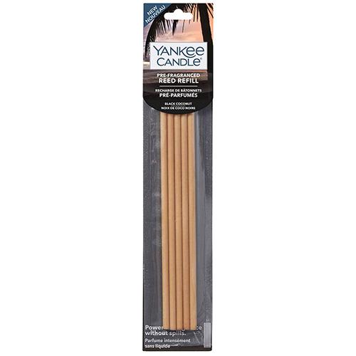 YANKEE CANDLE Pre-Fragranced Black Coconut voňavé tyčinky náplň 5 stébel
