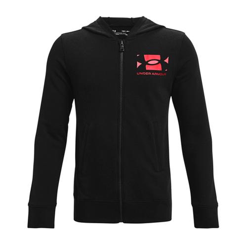 UA RIVAL TERRY FZ HOODIE-BLK