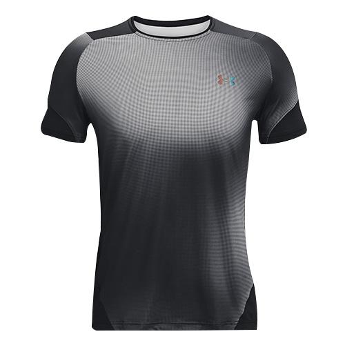Under Armour Pánské funkční tričko HG Rush 2.0 Print SS-BLK černé