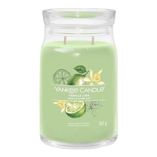 Levně YANKEE CANDLE Vanilla Lime svíčka 567g / 2 knoty (Signature velký)