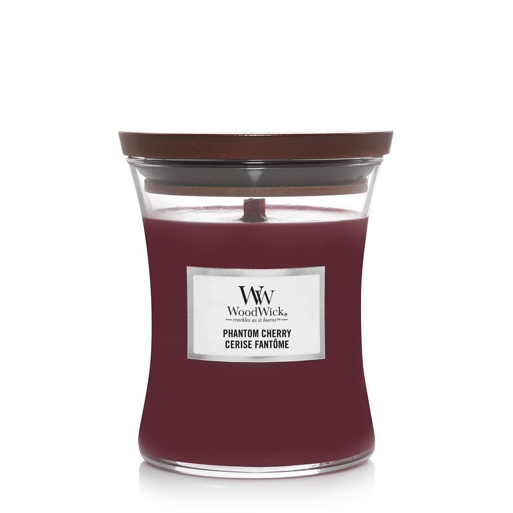 Svíčka WoodWick střední, Phantom Cherry