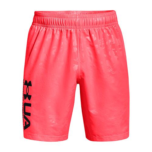 Under Armour UA Woven Emboss shorts červená