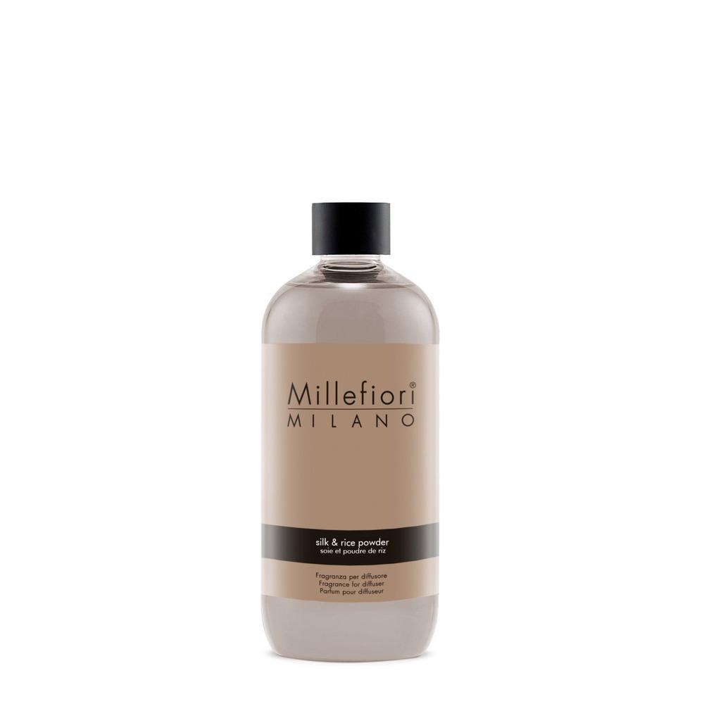 Náplň do difuzéru Millefiori Milano, Silk & Rice Powder, 500 ml