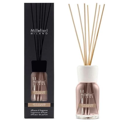 Millefiori Milano Aroma difuzér Natural Hedvábí & rýžový prášek 500 ml