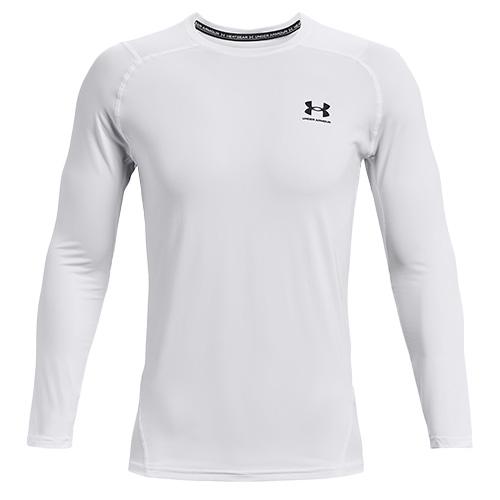 Under Armour pánské funkční tričko UA HG Armour Fitted LS-WHT bílé