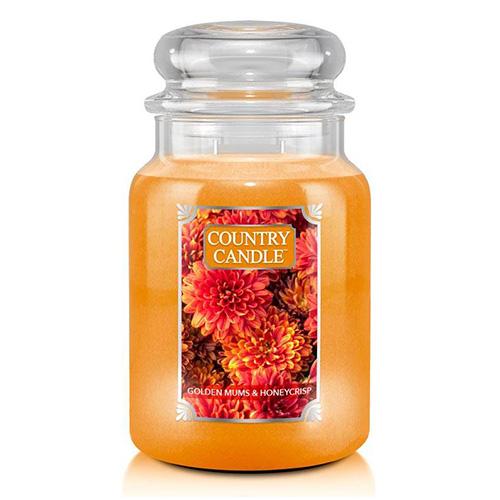 Levně Country Candle Chryzantéma a medové jablko 680 g