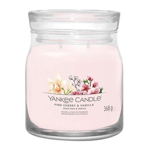 Levně Yankee Candle Signature PINK CHERRY & VANILLA 368 g