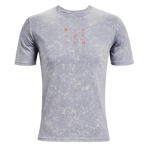 Under Armour Pánské sportovní tričko UA Run Anywhere SS-GRY šedé