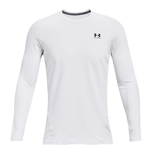 Under Armour ColdGear Armour Fitted Crew LS white black
