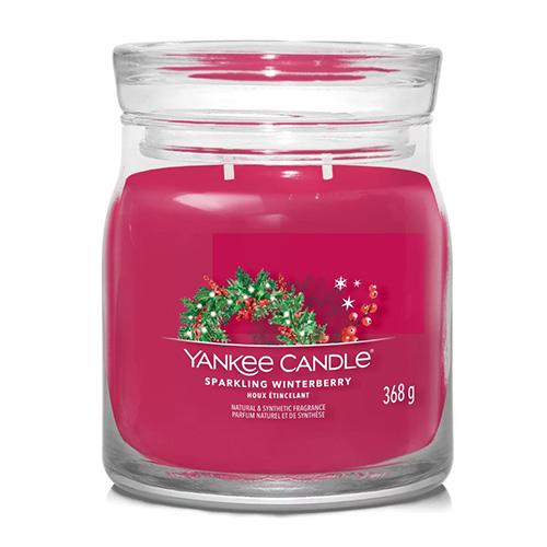 Levně Yankee Candle Signature Sparkling Winterberry 368 g