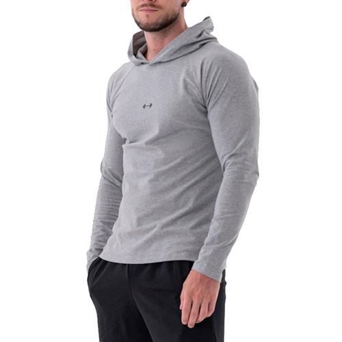 Nebbia Tričko s dlouhým rukávem a kapucí 330 LIGHT GREY