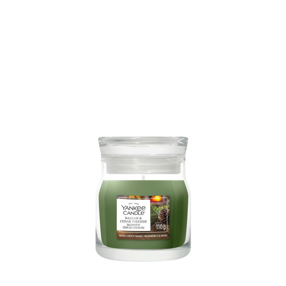 Svíčka Yankee Candle Signature malá, Balsam & Cedar Fireside