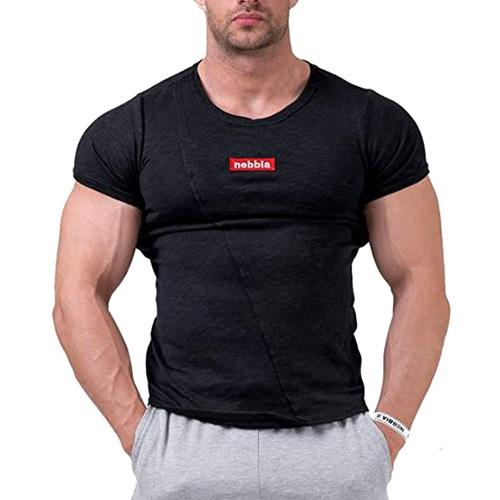 Nebbia red Label Muscle Back tričko 172 černá