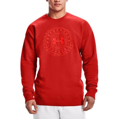 Under Armour UA RIVAL FLC ALMA MATER CREW Oranžová