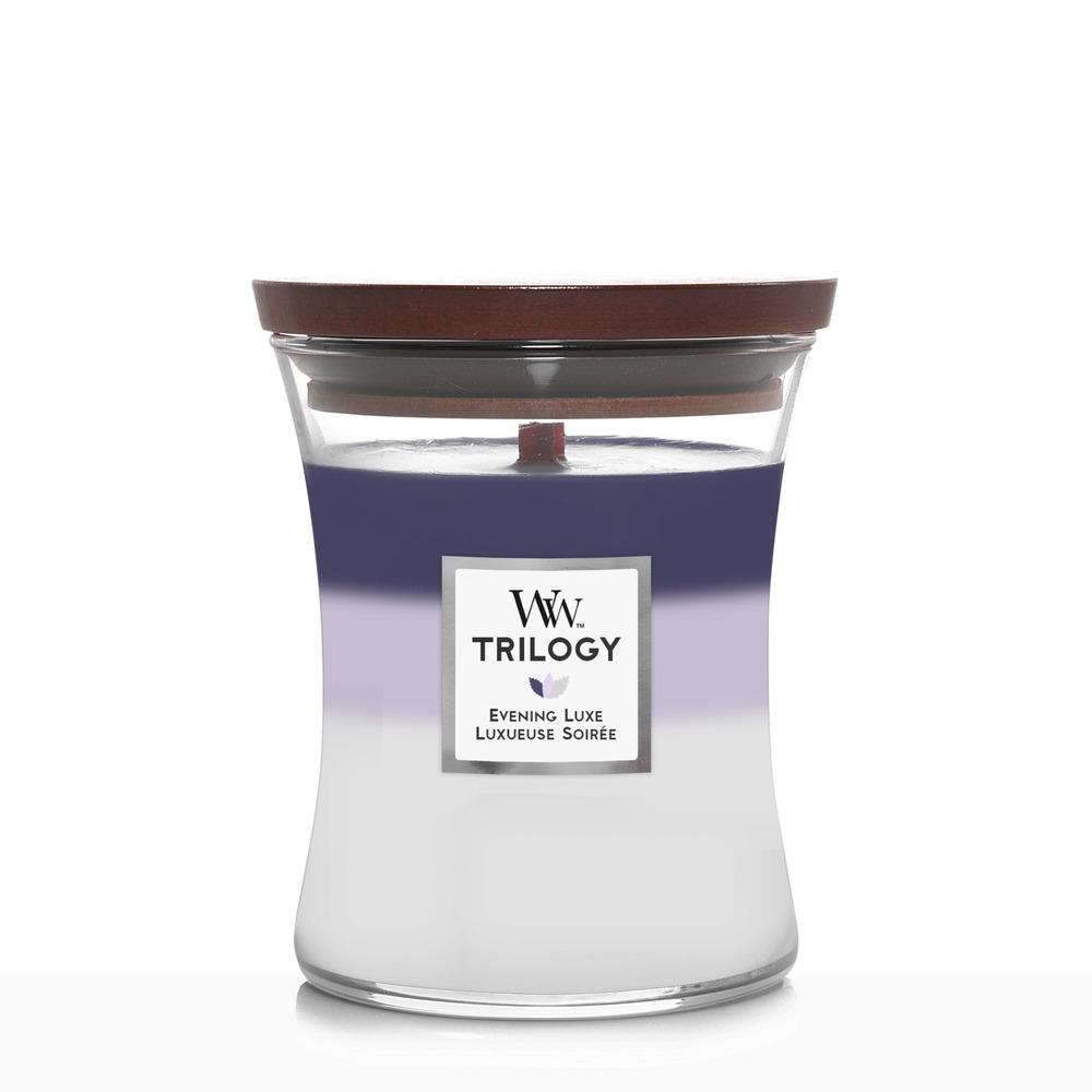 Svíčka WoodWick Trilogy střední, Evening Luxe
